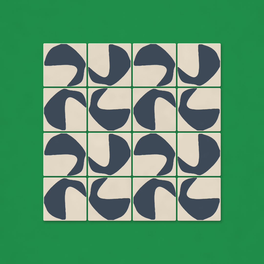 Animated four by four KATER LAB tile system