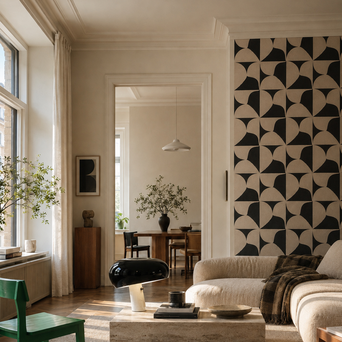 KATER LAB modular pattern used as a contemporary interior wall surface